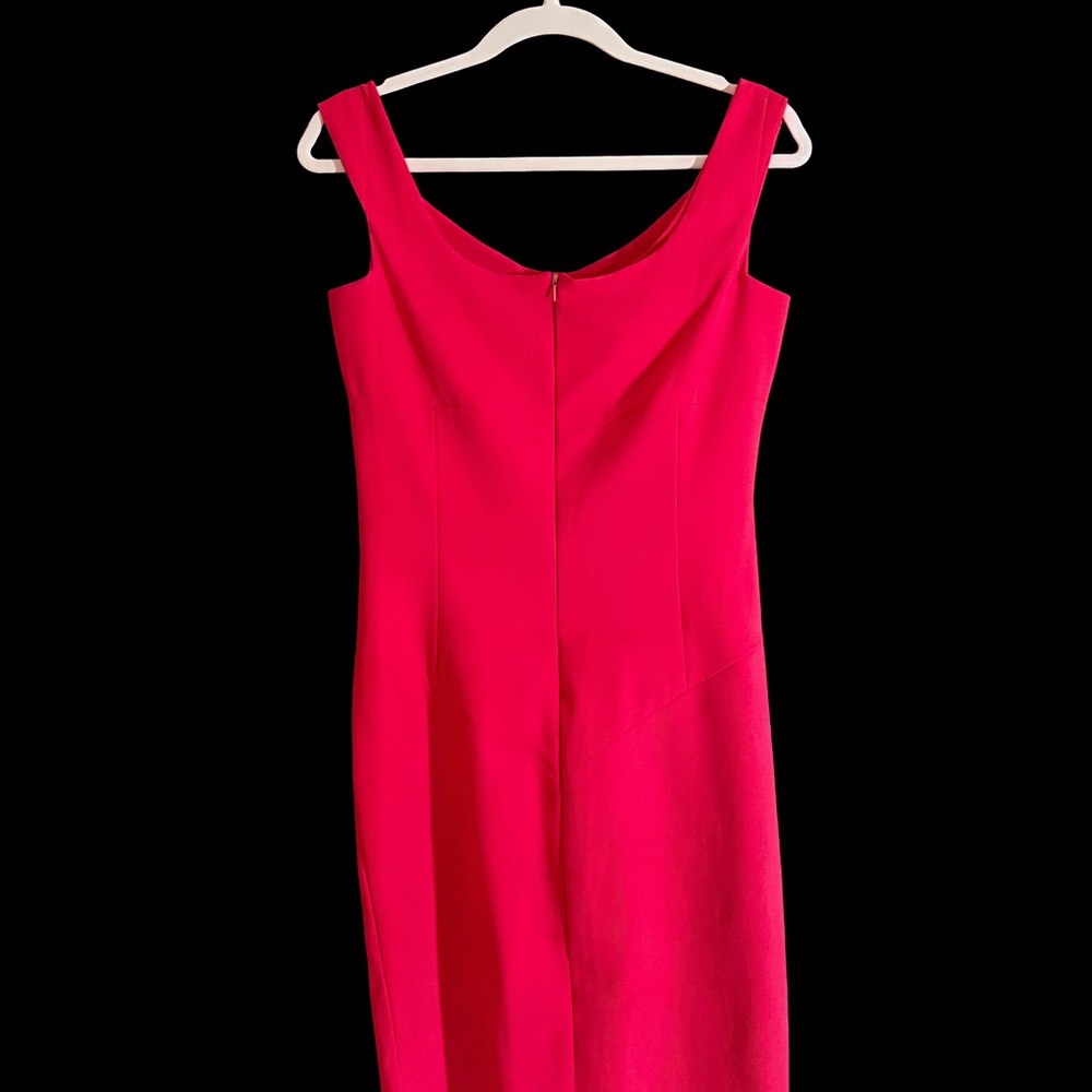 Black Halo Pink Sheath Cocktail Dress Size 12 Made in USA - Picture 2 of 3